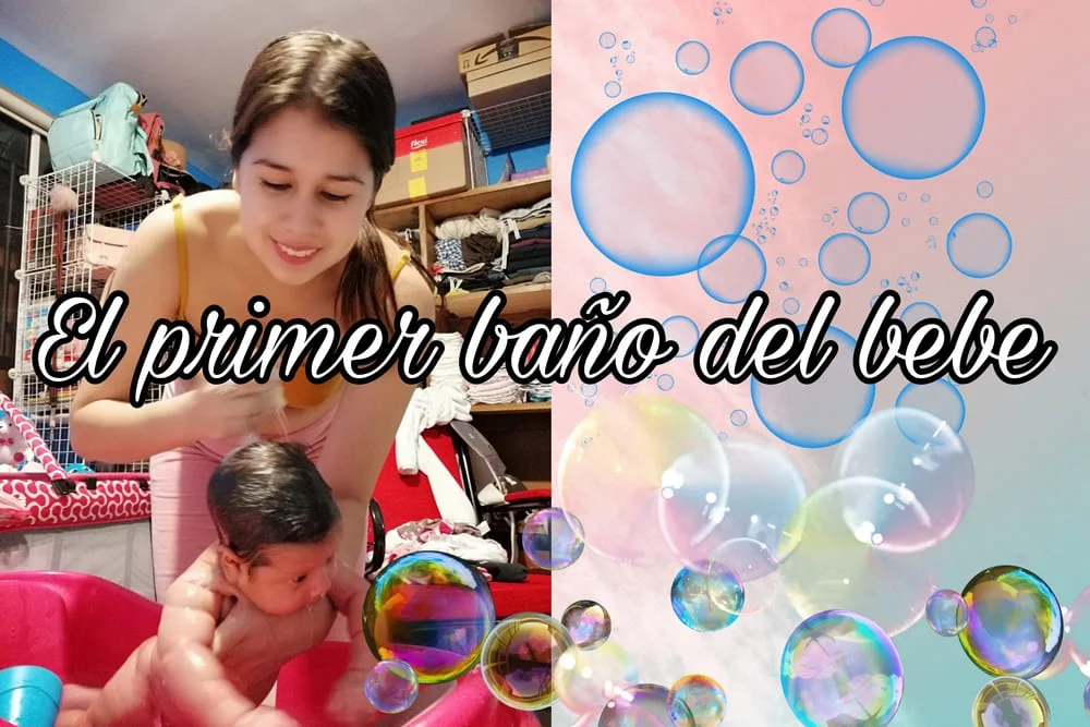 Su primer baño